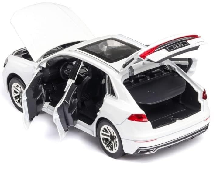 Image of BlackZone Compatible for Audi Q8 SUV Simulation Alloy Car Model Metal Diecast Toy with Openable Doors, Sound and Light for Gift Collection Collection Decoration (Red)