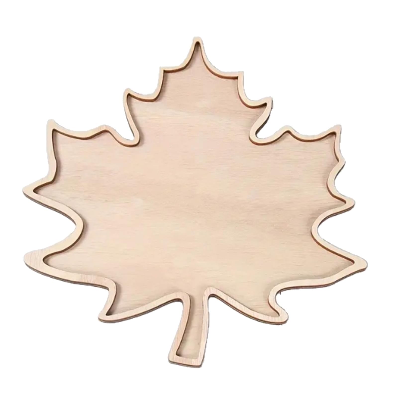 Tsophreniq Bucolic Maples Snacks Platter Grooved Wood Serving Tray for Holiday Parties Family Gatherings Festival Decors Bucolic Home Decors Serving Tray