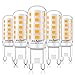 Lampadine LED G9 Bianco Caldo 3000K, G9 LED 5W Equivalente G9 40W 25W Lampada Alogena, Angolo a fascio 360 °Non Dimmerabile, 420LM, AC220-240V, Risparmio energetico, Confezione da 5