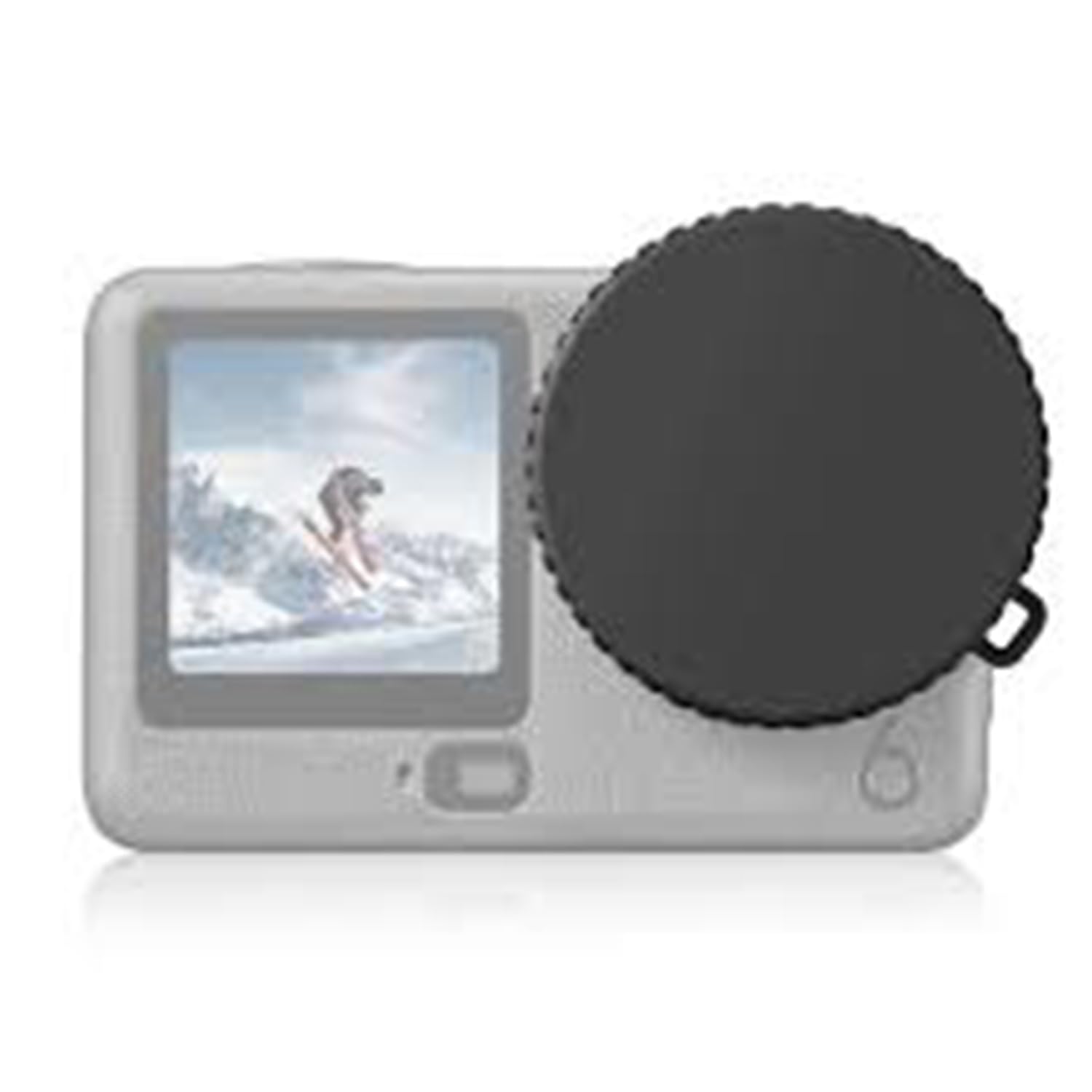 PROYOMO Camera Lens Cap Silicone Protective Case Dust Cover Protection Cap Accessories Prevent Scratches Lanyard Compatible with DJI Osmo Action 5 Pro 4 3-picture-26