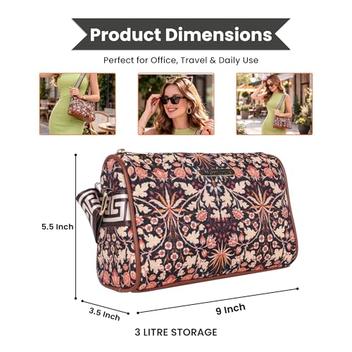 Image of Womanix Crossbody Sling Bag for daily use, shoulder sling Bag with Ajustable Strap, Small Trendy Sling Crossbody Bag, party sling, casual, travell