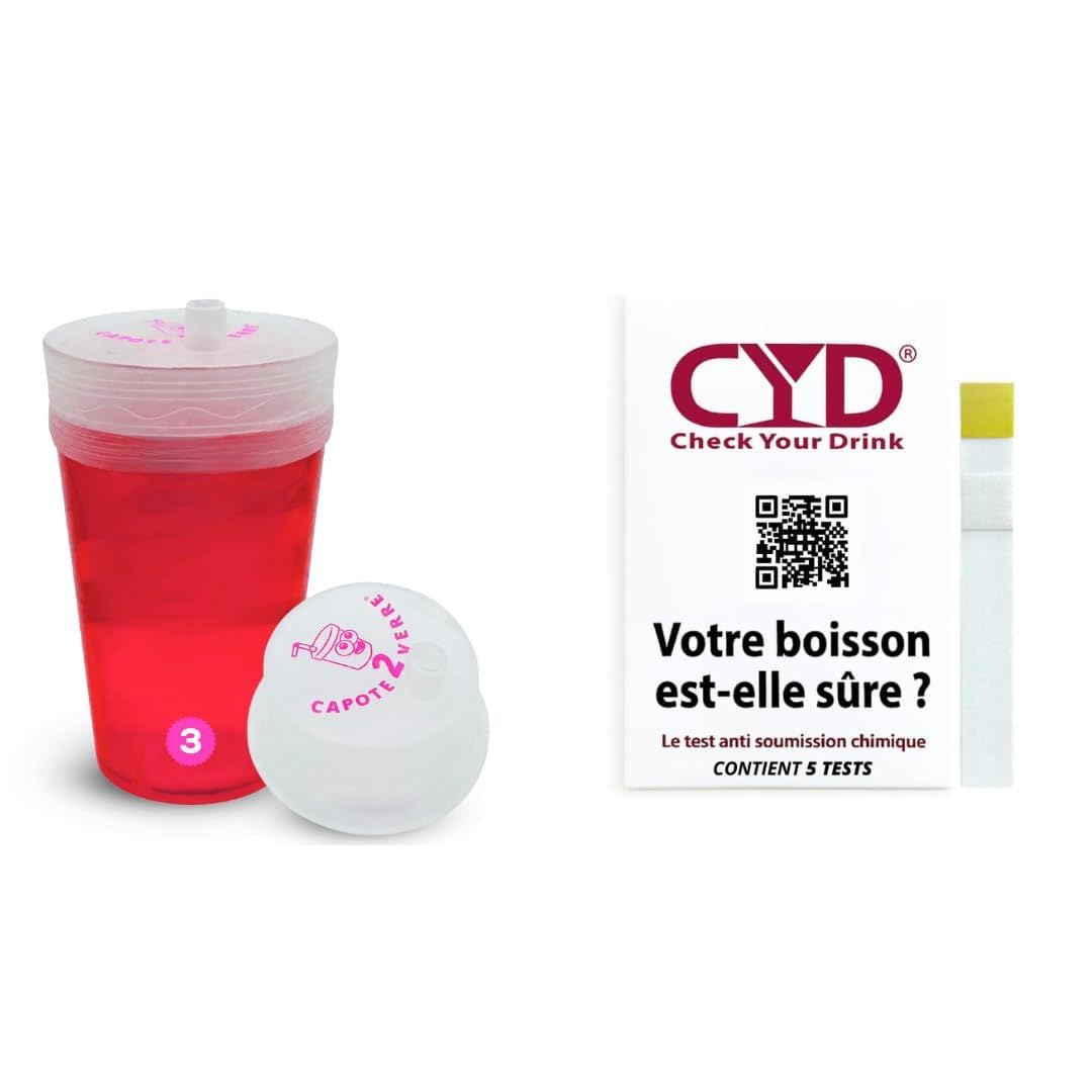 Cache verre anti GHB et tests CYD de soumission chimique pour festival