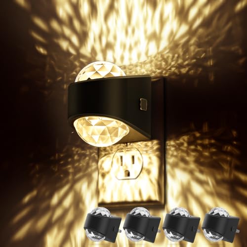 Image of Briignite Night Light, Night Lights Plug into Wall, LED Projector Night Light, Soft White for Bedroom, Dimmable Brightness Dusk to Dawn Nightlight for Kids, Nursery, Bathroom, Home Decor, Gaming Room