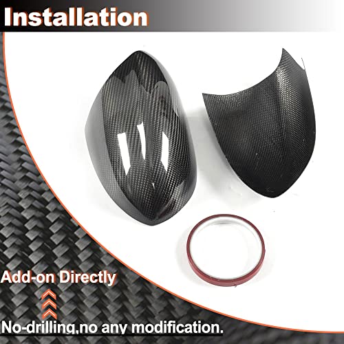 Mcarcar Kit Real Carbon Fiber E90 Mirror Caps For Bmw 3 Series M3 E90 E92 E93 2Door 4Door 2008-2013 Cf Rearview Side Rearview Mirror Cover Caps Car Exterior Outside Shell Lhd Add-On Factory Outlet #TOP5