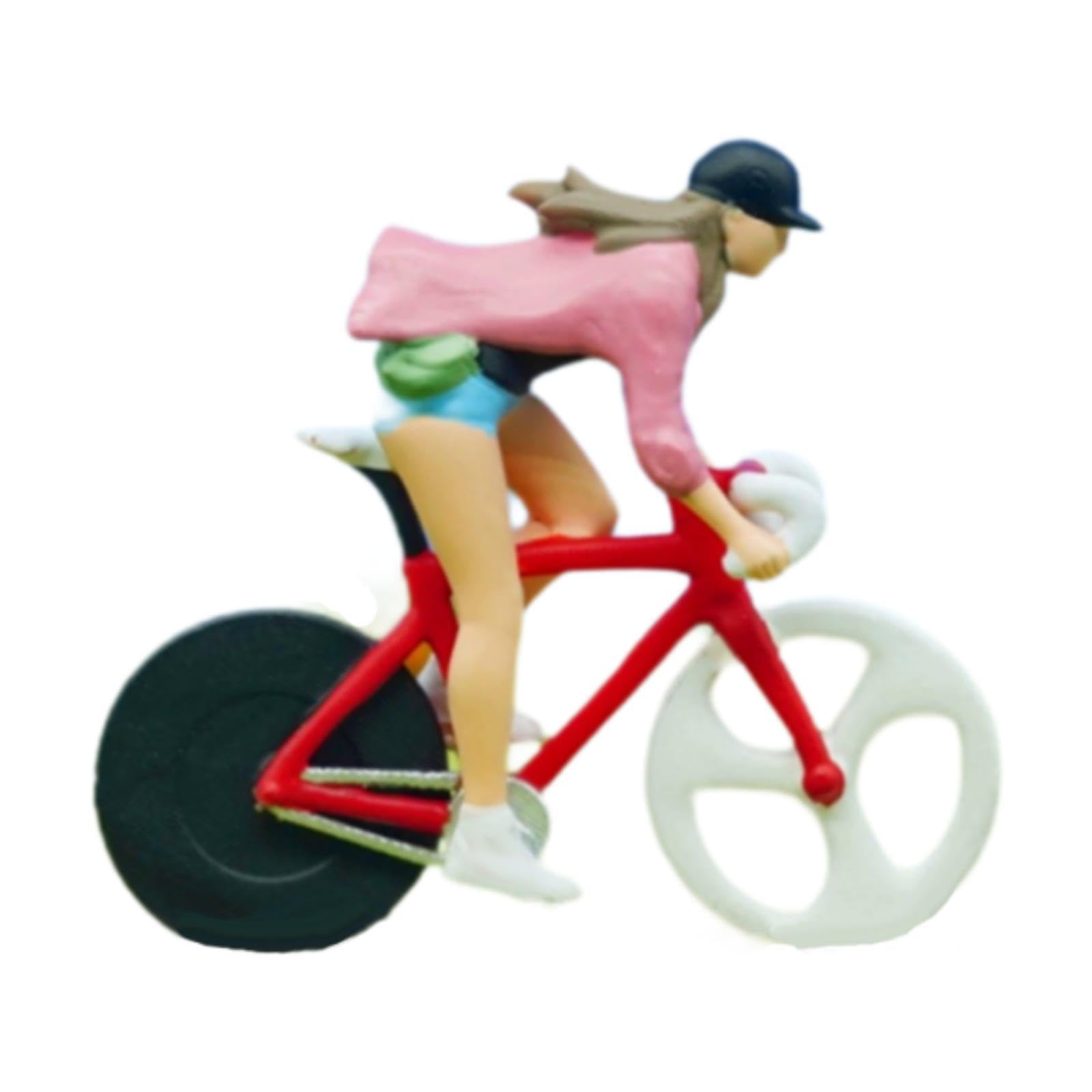 Figurine motard 1:64 femme haute précision pour studio photo macro