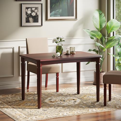 Image of Wakefit Kumen 4 Seater Teak Wood Dining Table