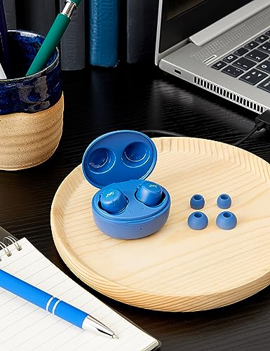 JVC HA-Z55T-A Gumy Mini True Wireless Earbuds, Long Battery Life (up to 15 Hours), Splash Protection (IPX4), Bluetooth 5.1, Single Ear Use, Compact charging case (Blue) JVC HA-Z55T-A Gumy Mini True Wireless Earbuds, Long Battery Life (up to 15 Hours), Splash Protection (IPX4), Bluetooth 5.1, Single Ear Use, Compact charging case (Blue)