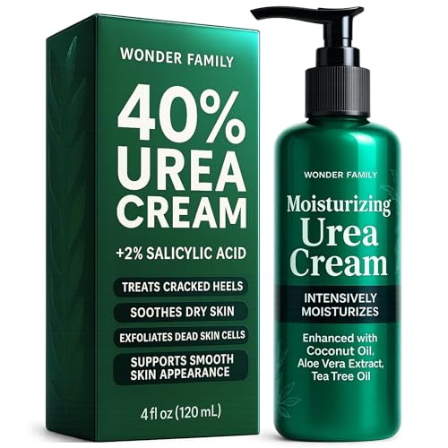 Urea 40% Cream for Feet Maximum Strength – Intensive Foot Repair & Cracked Heel Treatment – Athletes Foot Treatment Peel Mask – 40% Lotion for Extremely Dry Skin & Hand Cream for Women & Men