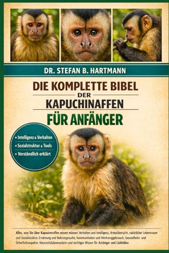 DIE KOMPLETTE BIBEL DER KAPUCHINAFFEN FUeR ANFAeNGER: Alles, was Sie ueber Kapuzineraffen wissen muessen: Verhalten und Intellig