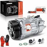 A-Premium A/C Compressor with Clutch Compatible with Volkswagen EuroVan 2.8L 2001-2003