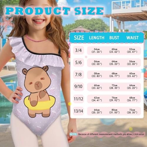 Image of Yzaoxia Girls One Piece Swimsuits Bathing Suit for Kids Swimwear 3-14Y