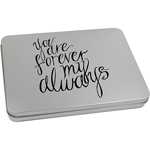 220mm 'Forever My Always' Metal Hinged Tin/Storage Box (TT00073811)