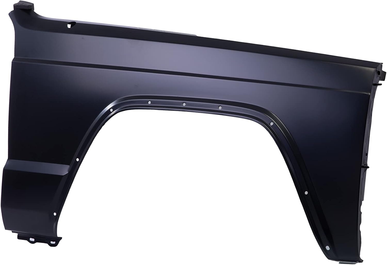 CarPartsDepot Front Quarter Panel Right Passenger Side Fender Compatible for Jeep Cherokee Comanche Wagoneer for Models W/Wheel Opening Molding Holes and W/O Antenna Hole Standard Cab 1984-1996