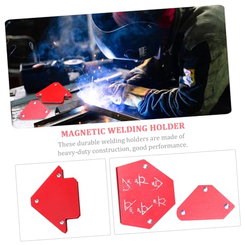 Support de soudage magnétique Ipetboom multi-angles rouge compact pour atelier