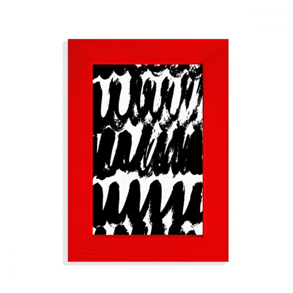 Cadre photo rouge design incurvé texture peinture haut de gamme
