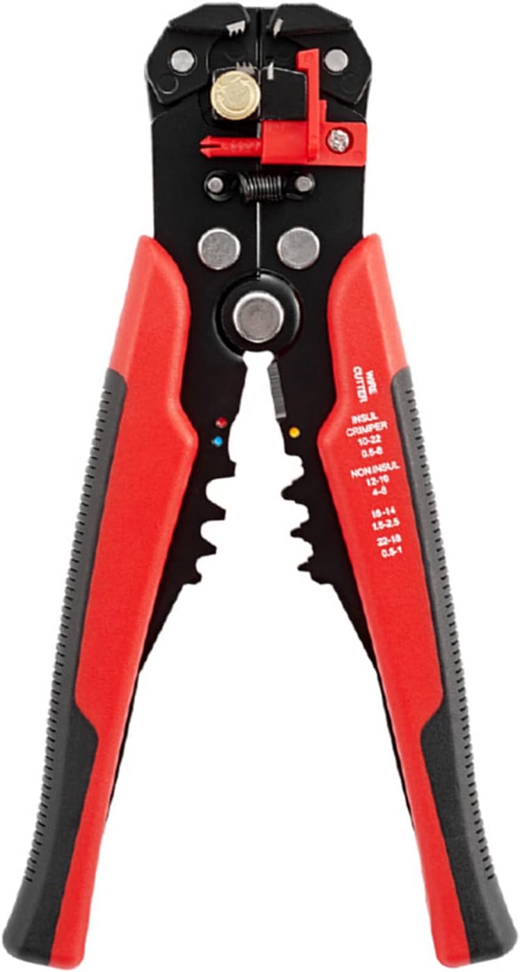 HelloCreate Automatic Wire Stripper Cutter Crimping Tool 8Inch Multi