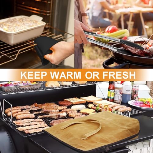 Sac de repos de viande Barbecue Heat Pro marron réutilisable - 7