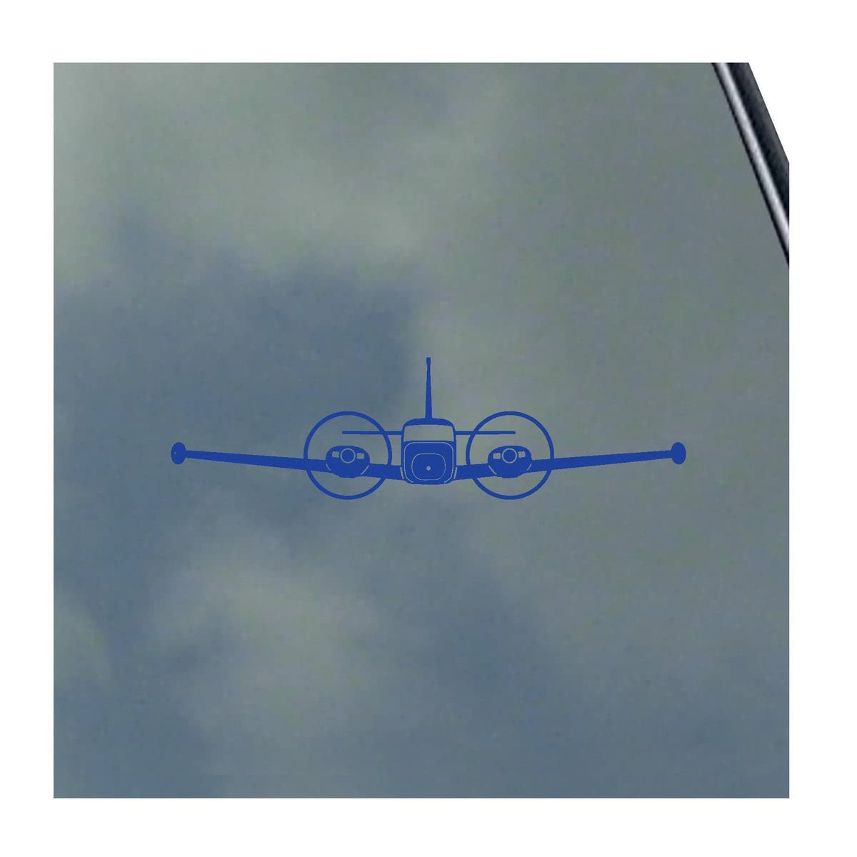 Piper PA-30 Twin Commanche with Wingtip Tanks Pilot Front Vinyl Sticker Decal Civil Aviation PA30