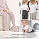 LaLoona 2er Pack Baby und Kinder Strumpfhose - Set 2x elastische Babystrumpfhosen mit breitem Bund und hohem Baumwolle Anteil - Rosa - 74-80