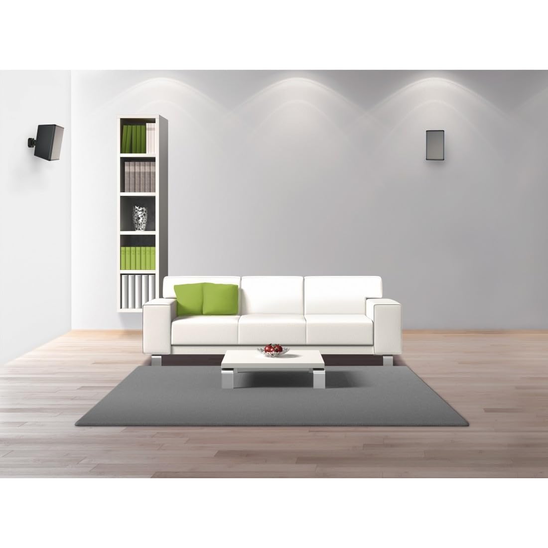 Hama Support Mural d'enceinte, Universel, inclinable, pivotable, Noir
