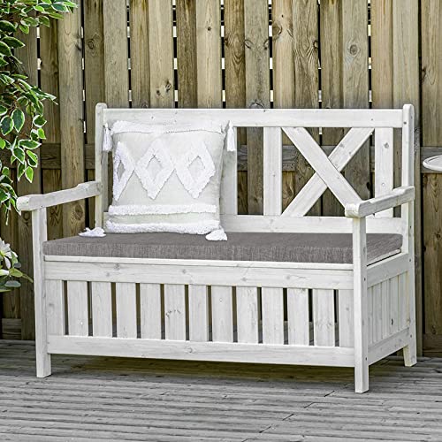 Baibu 42 Inch Classic Solid Color Bench Cushion With Ties, Non-Slip Indoor Outdoor Rectangle Bench Seat Cushion Standard Size Foam Pad With Machine Washable Cover - One Pad Only (Grey, 42X17X1.5In) #TOP5