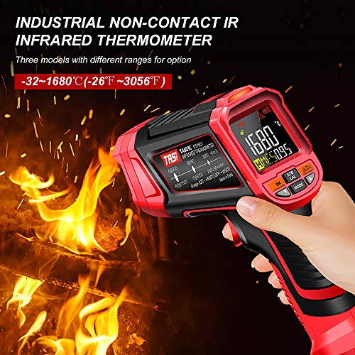Yialia TA603C IR Infrared Thermometer Tester digital portátil de temperatura 50: 1 Pirômetro Display