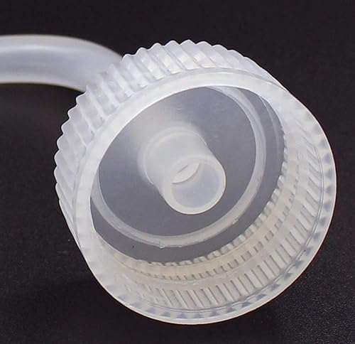 Miniatura 6 de 2 botellas de lavado graduadas de plástico translúcido blanco de 8.5 fl oz8.8 oz con boquilla de punta curvada, recipientes de aceite y agua,