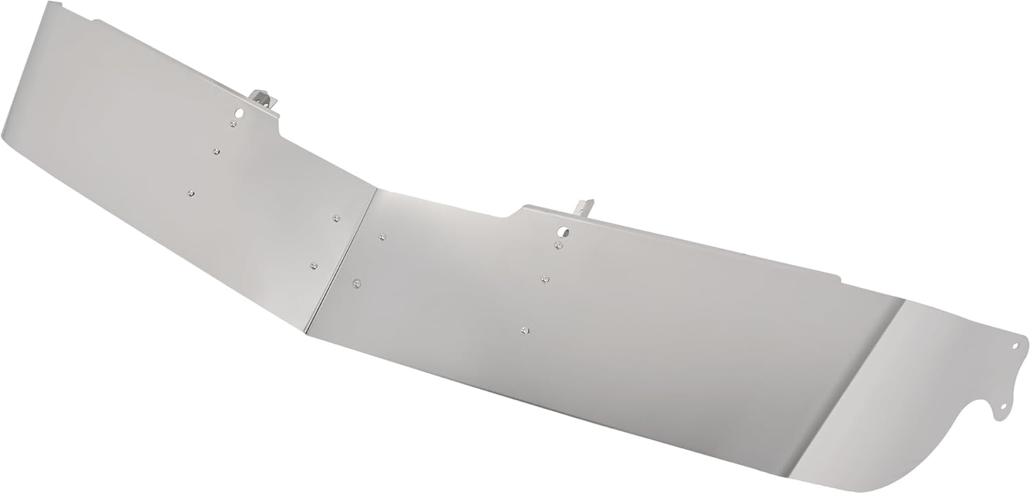 Roof Sunvisor Compatible with Mack CH, CX, Granite, Vision, Without Roof Fairing, Drop Sun Visor 304 Stainless Steel Silvery