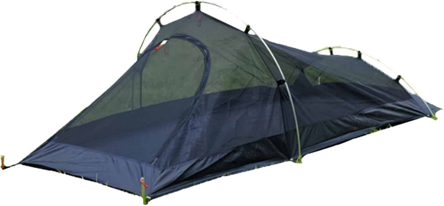 One Person Tent - Lightweight Camping Shelter, Compact Hiking Tent | Windproof Waterproof Outdoor Gear, Breathable Mesh Backpack, Solo Travel for Mountain Add Venture