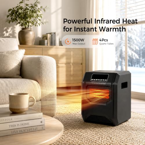 Image of RealSmart 1500W Infrared Space Heater for Indoor Use