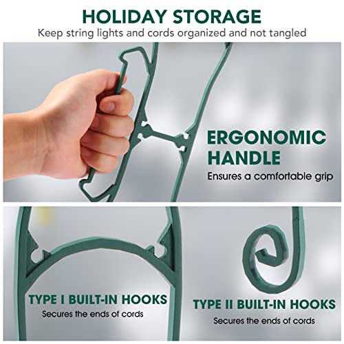 Atyhao Light Storage Winder, 4 Pack Christmas Lights Storage Holiday Decor Storage Holiday Light Storage Holder #TOP4