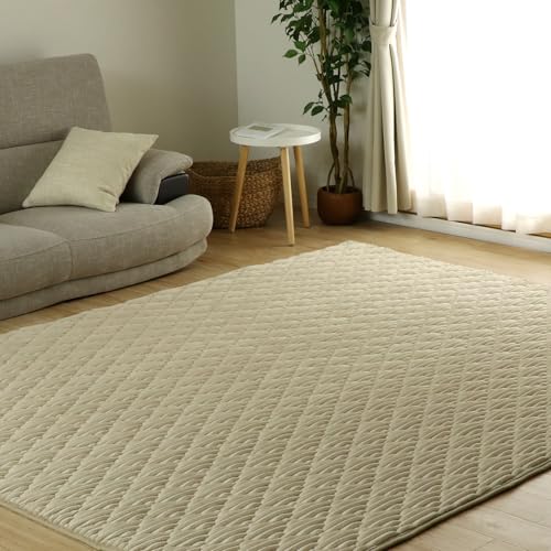 ラグマット  カーペット 2.5畳 HAGiHARA（萩原） ラグ カーペット ギャッベ 2.5畳 200×200cm 白 黒