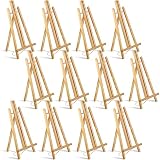 Geyoga 12 Pack 20" Large Tabletop Easel for Painting Bulk Tabletop Display Stand A Frame Artist Wood