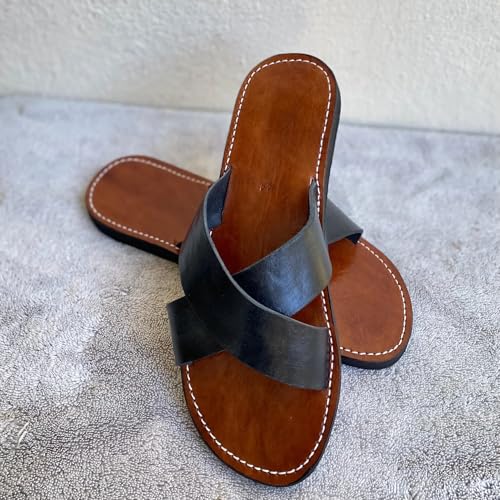 Handmade Moroccan Leather Sandals – Unique Artisian Style for Men4
