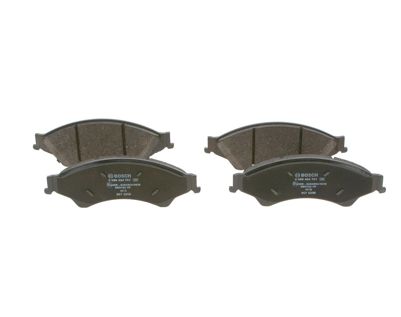 BOSCH Bremsbelagsatz, Scheibenbremse 0986494791