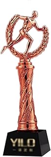 Sports Runner Trophy, Championship Award, Winner's Honor, Base can be Engraved, First to Third Place Rewards (Color : Copper, Size : 29 * 8cm)
