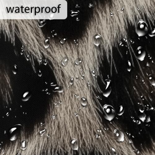 Rideau de douche imprimé léopard Mexpekil en polyester imperméable 183x183cm - 6