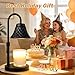 Banbanda Adjustable Candle Warmer Lamp with Timer: Valentine's Day Birthday Gifts for Women Fits All Candle Jar Home Decor - Black Wax Warmer for Scented Wax