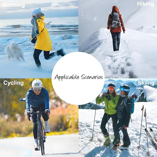 SMBHIAON Gants d'hiver Tricot, Motif Géométrique Gants à écran Tactile Hommes et Femmes, Motif À Rayures Verticales Winter Gloves pour Conduite Travail Velo – vue 7