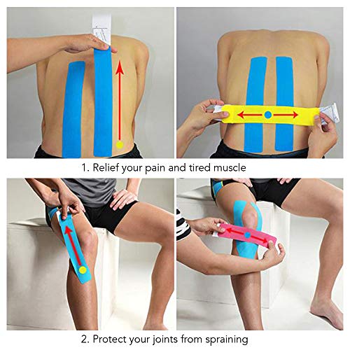 KKmoon 16FT bandagem esportiva antialérgica de suporte muscular fita atlética para alívio da dor fit