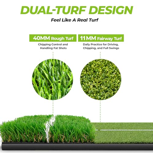 Golfguru 5x4ft Dual-Turf Golf Mat