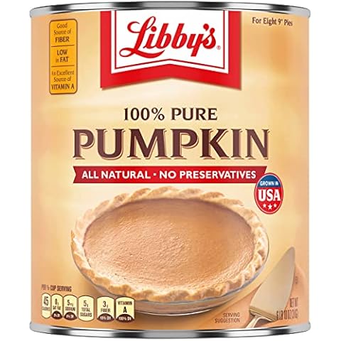 Libby's Pumpkin Pie, Thanksgiving and Holiday Desserts, Pumpkin Pie Filling, 100% Pure Pumpkin, Bulk, 6 lb 10 oz Can Cover