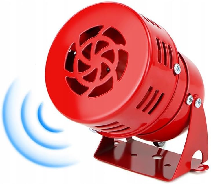 aikoolwer Siren Bell Clock Industrial 220V Sirens MS-190 Red Alarm ...