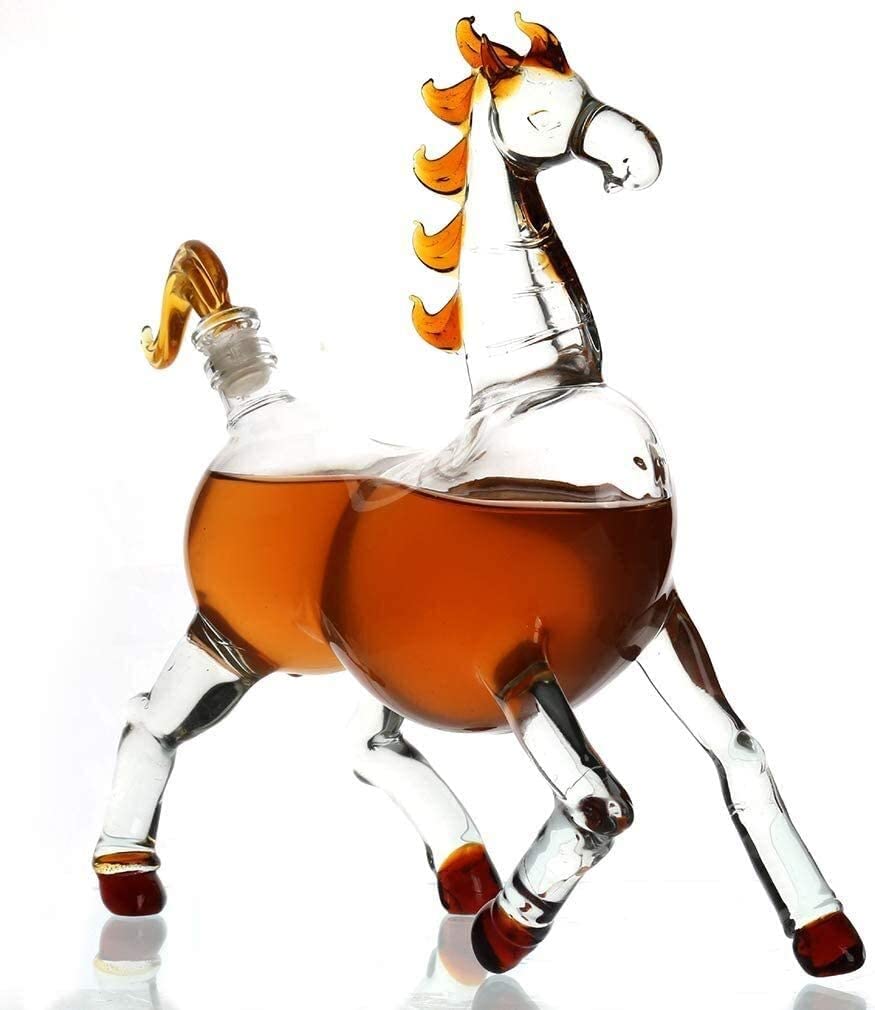 Amazon | 馬の形をしたウィスキー デカンタ ゾディアック