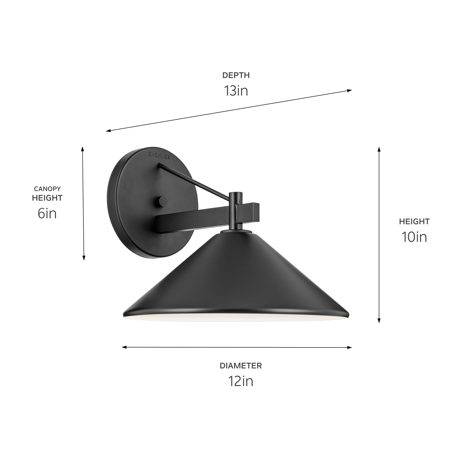 OTHWAY Solar Fence Post Lights Wall Mount Decorative Deck Lighting (Black, 4 Packs
