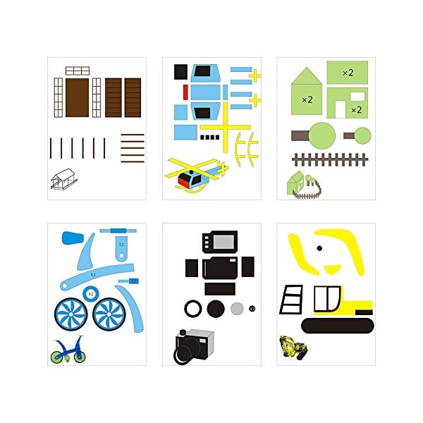 VBESTLIFE 20Pcs 3D Papier ModÃ¨les, Moule de Papier Stylo 3D pour Stylo d'impression 3D Stylos 3D ModÃ¨les pour Enfants DIY. – Image 3