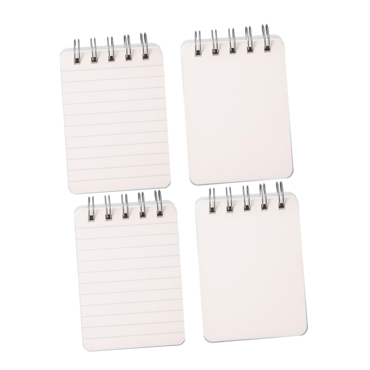 Uonlytech 3 Set Mini Taccuino Portatile Quaderno A Righe Universitarie Mini Quaderni Notebook E Riviste Foderato Blocco Note Compatto Per Ufficio Piccola Pad Di Memo Carta Bianca 4 Pezzi*3