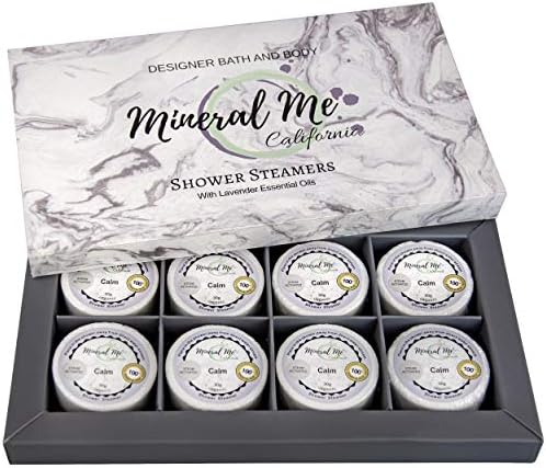 Shower Bombs Aromatherapy - Lavender Shower Steamers with Organic Essential Oils for Vaporizing Steam Spa, Relaxation & Calmness, Vapor Shower Tablet, Shower Melts- Selfcare Gift for Women, Men