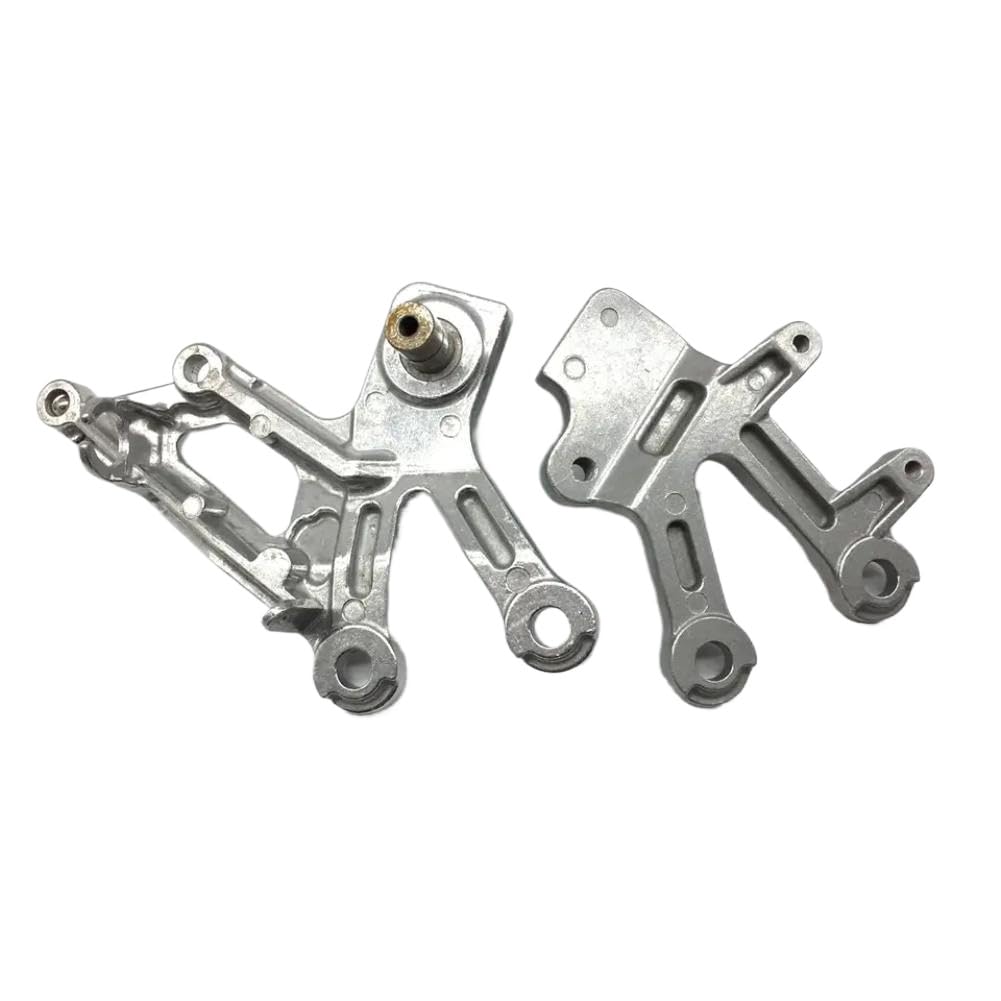 Pedane Anteriori con Staffia per ZX12R 2002 2003 2004 2005 Compatibili con ZX12R 2002 2003 2004 2005 Argento