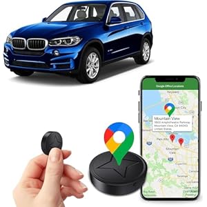 GPS Tracker for Vehicles, No Subscription Mini GPS Tracker Real Time Locator, Magnetic Anti-Theft Micro Vehicle Tracking Device with App for Cars, Kids, Elderly, Pets, Wallet, Luggage